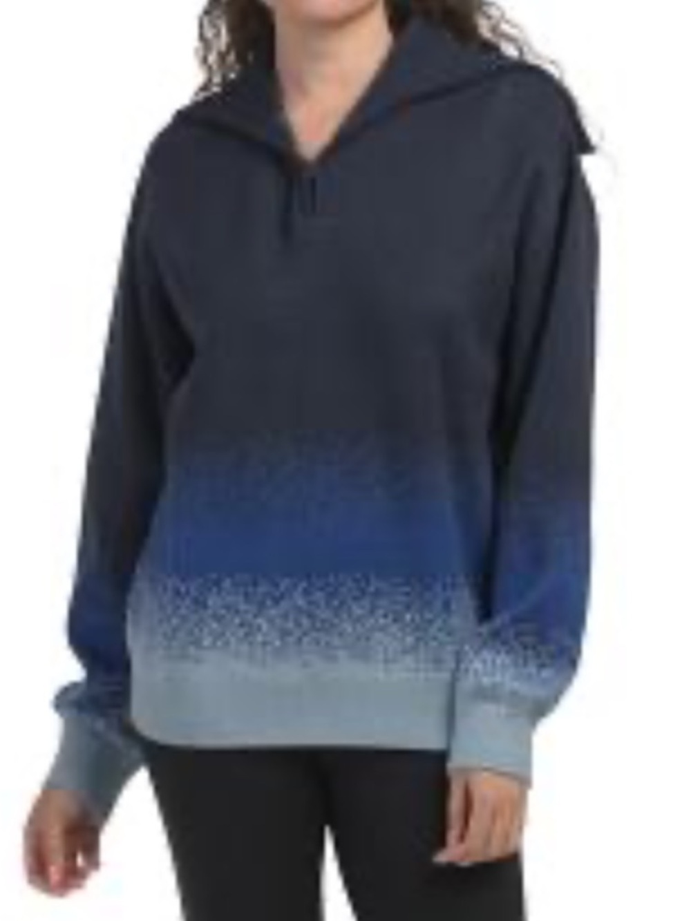 TEREZ New York ombré funnel zip neck